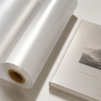 Film BOPP nacré mat, film d'emballage pour boîtes, film d'emballage pour gâteaux, film de lamination thermique brillant corail, film de lamination