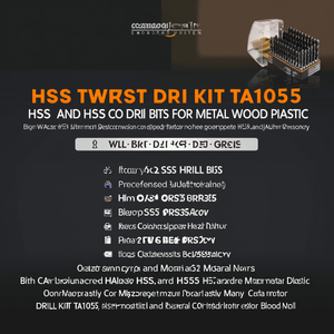 Kit de forets hélicoïdaux HSS TA1055, forets HSS et HSS-Co pour métal, bois, plastique - Product Image 3