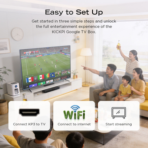 Nouvelle Box TV Android 14 KICKPI KP3 Certifiée <span class=keywords><strong>Google</strong></span> S905Y4 AV1 Wi-Fi 2.4G & 5G Netflix 4K Smart TV Box Décodeur - Product Image 4
