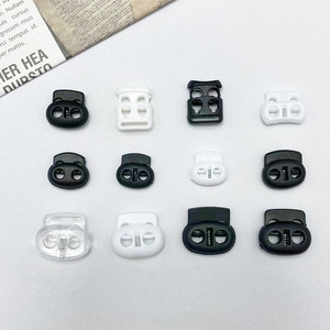Drawcord Plastic Spring Buckle Transparent <b>Elastic</b> <b>Cord</b> Stopper For Bags Simple Style - Product Image 4