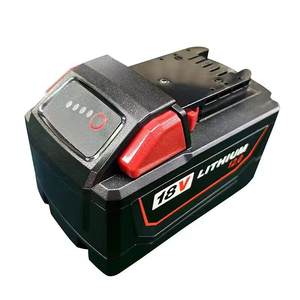 Pour Milwauk <span class=keywords><strong>M18</strong></span> RED 12Ah 48-11-1880 48-11-1850 48-11-1865 48-11-1852 Batterie alternative à haut rendement Batterie d'outil - Product Image 2