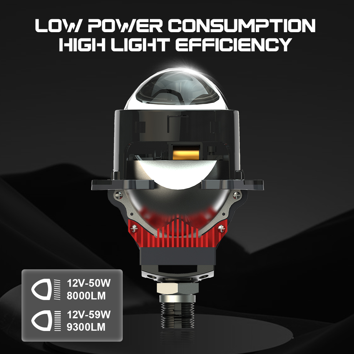 Alfa (Luz de cruce-50W; Luz de carretera-59W)