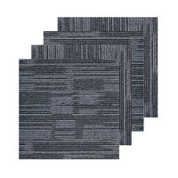Moquette de luxe pour hôtel, tapis en nylon PP jacquard, moquette commerciale pour bureau, moquette PVC carrée, dalles de moquette 50x50