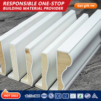 Design moderne PS MDF Plinthe Utilisation intérieure Lumière Porte Fenêtre Garniture Plafond Mur Plinthe Plinthe MDF Moulure Couronne Moulure