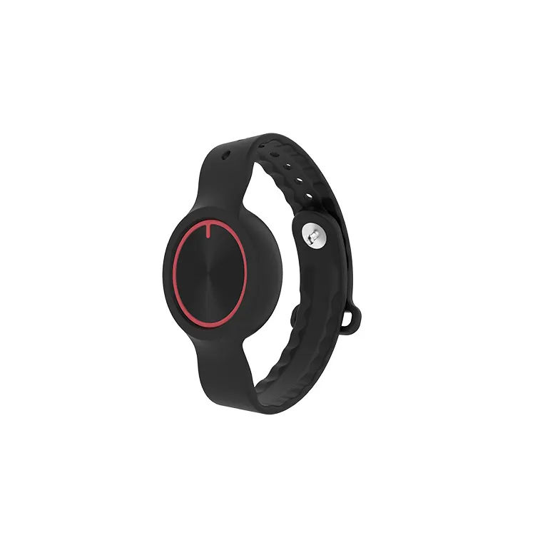 Smart person tracking bluetooth wristband ble 5.0 beacon with emergency & SOS & panic button in plastic enclosure