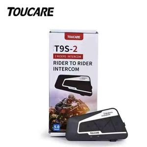 TOUCARE T9S-2 Cámara para Motocicleta 1080P con Intercomunicador Mesh para 2 Motociclistas, 1.2KM, IP67, Control por Aplicación WiFi, Cancelación de Ruido DSP para Turismo - Product Image 1