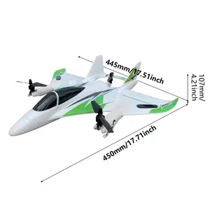 Aereo originale W500 FPV 3D 6CH RC Drone/ 6G Eob Brushless 6 assi giroscopio alianti aerobatici ala fissa telecomando aereo giocattoli