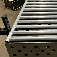 Structure de support métallique soudée en tube circulaire en acier inoxydable sur mesure pour tables, présentoirs, équipements et projets