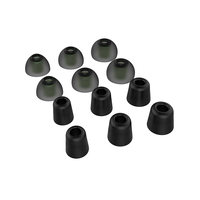 Nouveaux embouts d'écouteurs en silicone souple à mémoire de forme avec réduction du bruit New Bee 4,9 mm taille L/M/S pour écouteurs/écouteurs intra-auriculaires avec étui de rangement