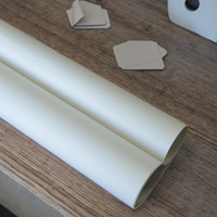 Rouleaux de papier peint en PVC imprimable, habituellement vierges, revêtement PE double face aseptique sans amiante, jetables et recyclables