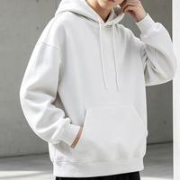Sweat-shirt en molleton épais coupe courte personnalisé avec logo, en stock, idéal pour l'hiver