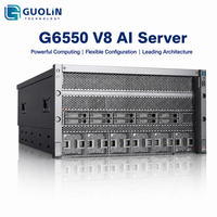 Serveur d'entraînement de modèles IA XFUSION |   FusionServer G6550 V8 |   10x GPU prêts à l'emploi |   Double processeur AMD Turin 9005 |   6U |   Stock d'origine de 3 ans