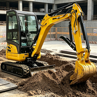 Offre Spéciale : Mini-Excavatrice à Chenilles avec Cabine Fermée, Moteur Kubota, Certifiée CE, Fabricant ODM, OEM Disponible, Prix Réduit