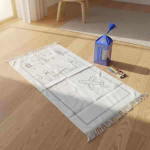 Islamic Muslin Child Gift Colorable <b>Prayer</b> <b>Mat</b> for Ramadan & Eid Color Your Qwn <b>Prayer</b> Rug Coloring <b>Prayer</b> <b>Mat</b> for Kids - Product Image 4