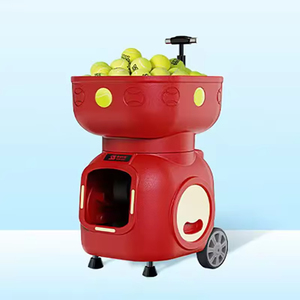 Machine de lancer de balles de tennis automatique LSU avec télécommande via <span class=keywords><strong>application</strong></span>, 120 balles, 170W, fréquence de service 1,8-9s, équipement portable - Product Image 4