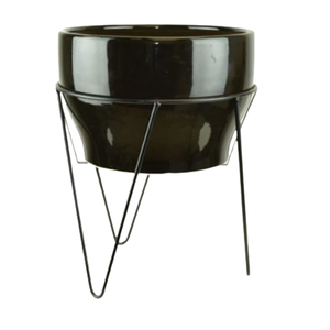 Maceta de accesorios para exteriores hecha a medida con acabado esmaltado con soporte para balcón, decoración de jardín, maceta para flores - Product Image 1