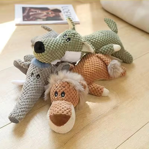 Juguete de Peluche para Perros con Sonido, Juguete Interactivo de Entrenamiento para Mascotas, León, Elefante, Lobo, Resistente a Mordidas - Product Image 6