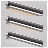 Luminaires encastrés LED modernes en aluminium de type L avec abat-jour en plastique, éclairage encastré à CRI élevé 90, garantie de 3 ans pour cuisine et armoire, DC12V