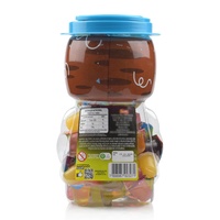 Bonbons et desserts halal chinois aux fruits, billes de gelée multicolores, dessert sucré aux fruits mélangés, emballé dans un pot mignon en forme de poupée animale