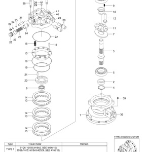 High Quality Rotary Motor <b>Cover</b> 39Q6-11280 39Q6-11281 for R210LC-9 R220-9S R480-9 Excavator - Product Image 4