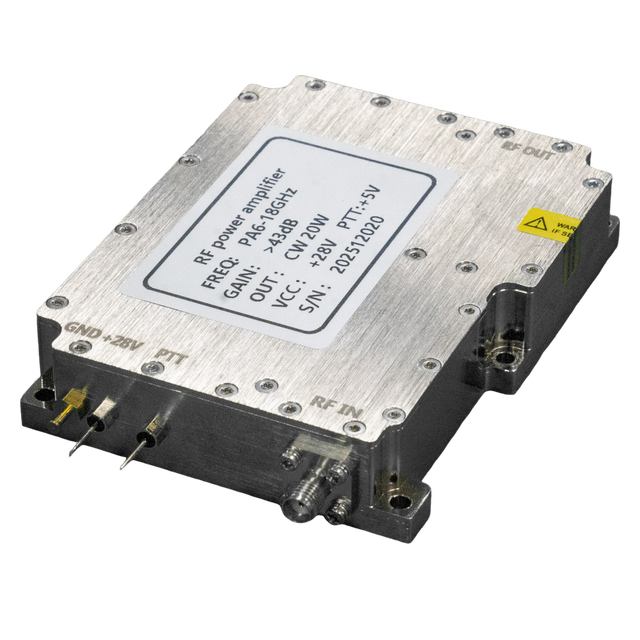 Yuanlai PA8G-12GHz-50W RF Power Amplifier Module Broadband Power Amplifier Solid State RF PA Microwave Amplifier Custom Gain