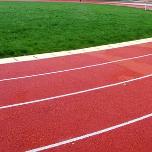 Sol sportif Mondo similaire Piste de course en caoutchouc synthétique préfabriqué pour piste d'athlétisme