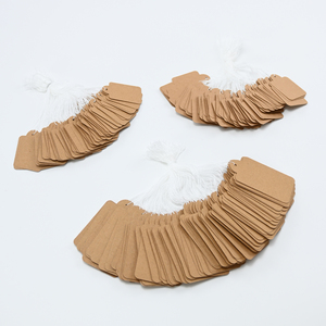 Aanpasbare zachte kraftpapier hangtags, kledingprijskaartjes, brillen- en juwelenlabels, waterdicht, milieuvriendelijk, barcode, kleding - Product Image 5