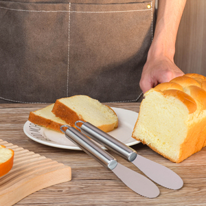 Couteau à beurre dentelé, couteau à <span class=keywords><strong>fromage</strong></span>, outil de cuisine certifié FDA LFGB pour restaurant et hôtel - Product Image 5