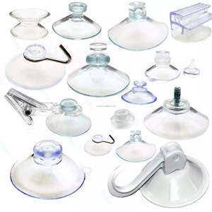 Hookei PVC Transparent Mushroom Head Suction Cups 30mm 40mm 50mm 60mm Easy Installation and - Product Image 1