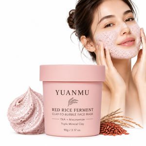 Mascarilla Facial de Burbujas de Arroz Rojo TXA para una Piel Suave y Limpia, 90g, Limpia los Poros, Niacinamida, PHA, para Piel Opaca, Antienvejecimiento, Blanqueadora - Product Image 1