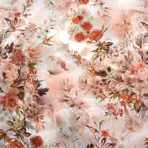 Kain Chiffon Cetak Safa <span class=keywords><strong>Textile</strong></span> Desain <span class=keywords><strong>Floral</strong></span> Digital Custom Kain Chiffon Satin Halus untuk Gaun Kain <span class=keywords><strong>Floral</strong></span> - Product Image 3
