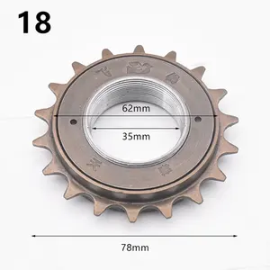 16/18/20T/22T 35mm 1/2 "X 1/<span class=keywords><strong>8</strong></span>" Bicicleta Rueda libre Piñón dentado <span class=keywords><strong>de</strong></span> una sola velocidad para piñón fijo Bicicleta eléctrica Piezas <span class=keywords><strong>de</strong></span> ciclismo - Product Image 6