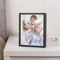 5x 5/8x 8/10x1 0/12x12 kare gölge kutusu resim çerçevesi ile HD pleksiglas için çiçek, bilet, hatıra, hatıra, madalya, sanat