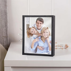 Cadre photo carré 5x5/8x8/10x10/12x12 avec plexiglas HD pour fleur, billet, souvenirs, souvenir, médaille, art - Product Image 4
