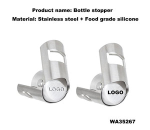 Premium acier inoxydable argent pétillant bouteille économiseur <span class=keywords><strong>bouchon</strong></span> Air serré liège scellant Silicone fermeture étanchéité Champagne <span class=keywords><strong>bouchon</strong></span> - Product Image 2