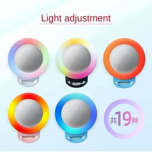 OEM ODM 2026 Produits les plus vendus : Anneau lumineux LED RGB à clipser pour téléphone, photographie mobile, éclairage d'appoint de poche pour selfie et diffusion en direct - Product Image 2