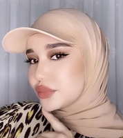 Penjualan terlaris jilbab Jersey instan dengan topi bisbol topi olahraga Bonnet Hijab untuk Muslim