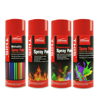 Peinture aérosol graffiti Chrome Noir craquelé UV 450ml pour véhicules et surfaces comestibles - Prix de gros fabricant