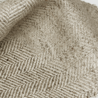 Tissus antibactériens épais teints en fil couleur lin pour manteaux, chemises et pantalons automne/hiver – Prix direct usine OEM/ODM