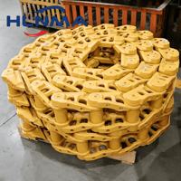 Chaîne de chenille robuste pour bulldozer Caterpillar D6T D6R D7R D8R Komatsu D65 D85 D155 Shantui SD22 SD32 – Ensemble de maillons de chenille OEM