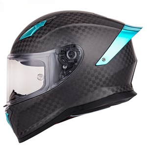 Casco de Motocicleta de Fibra de Carbono con Certificación DOT, Nuevo Casco Integral para Motociclismo de Carreras con Visión de Gran Angular - Product Image 2
