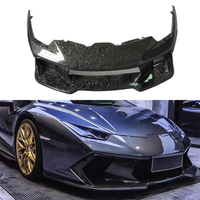 Kit de carrosserie personnalisé pour Lamborghini Huracan LP580 LP610, pare-chocs avant en fibre de carbone forgée de style V amélioré, accessoires automobiles