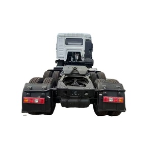 Truk Traktor Bekas Shacman Mesin Diesel Standar Emisi Euro 3 Penggerak 6x4 10 Roda Kemudi Kiri Merek Weichai Belakang - Product Image 3