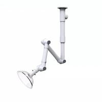 Hotte à fumées chimiques de laboratoire 360 °   Bras d'aspiration réglable, hotte de ventilation en PP certifiée CE, hotte d'extraction avec valve d'air