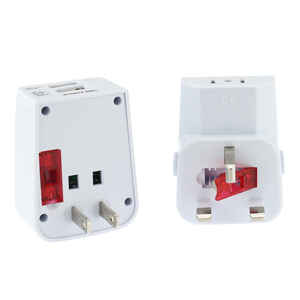 อะแดปเตอร์แปลงไฟแบบ USB สำหรับเดินทาง ใช้ได้ทั่วโลก พร้อมฟิวส์คู่ ไฟแสดงสถานะ 2 ดวง  ถอดแยกได้  ที่ชาร์จโทรศัพท์มือถือแบบ 2 <span class=keywords><strong>in</strong></span> 1  พร้อมแก้วน้ำสำหรับเดินทาง - Product Image 6