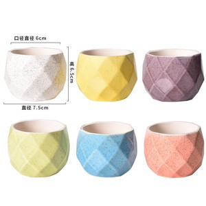 Vaso in Ceramica per Mini <span class=keywords><strong>Piante</strong></span> <span class=keywords><strong>Grasse</strong></span> Stile Europeo - Ideale per Decorazioni da Tavolo per Interni - Product Image 4