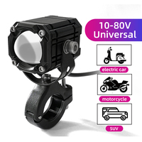Sistema de Iluminación Personalizado para Motocicletas, Foco LED Pequeño de Cuatro Modos, 4000lm, IP67, Soporte Giratorio, Lente para Bombilla de Bicicleta
