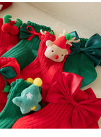 Chaussettes en coton bouclé pour enfants, personnalisables et en gros - Nouvelle collection automne/hiver, motif jacquard ours et chaleur thermique