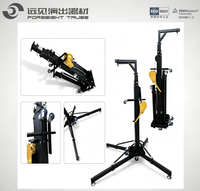 Soporte de Manivela para Escenario, 6m Máx., Aleación de Acero, Plegable, para Altavoces Line Array, Telescópico, con Manivela Manual
