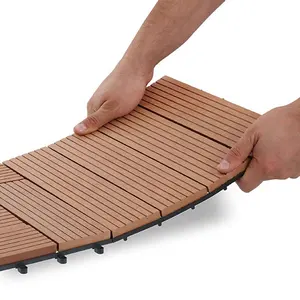 床タイルバルコニー屋外床タイル床材床材300 × 300 mm木製プラスチック